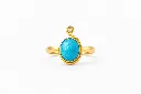 LG012 Nishapur Torquoise & Diamond Ladies' Ring