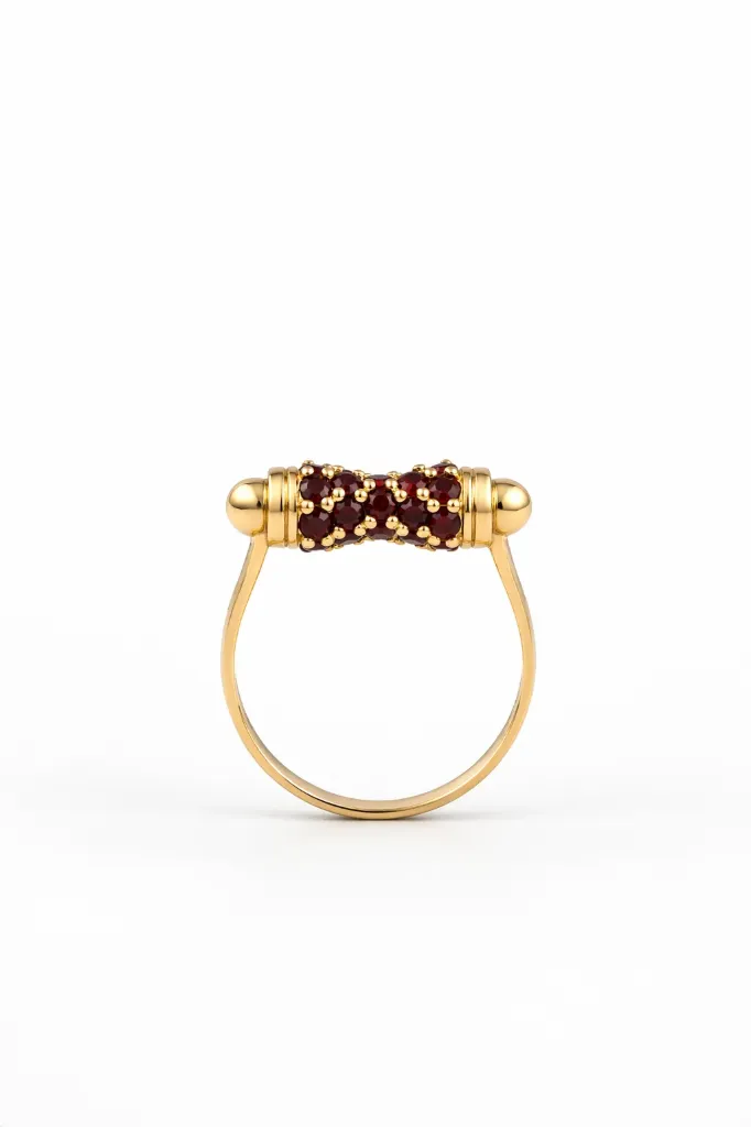 [LG050] LG050 Garnet Ladies' Ring