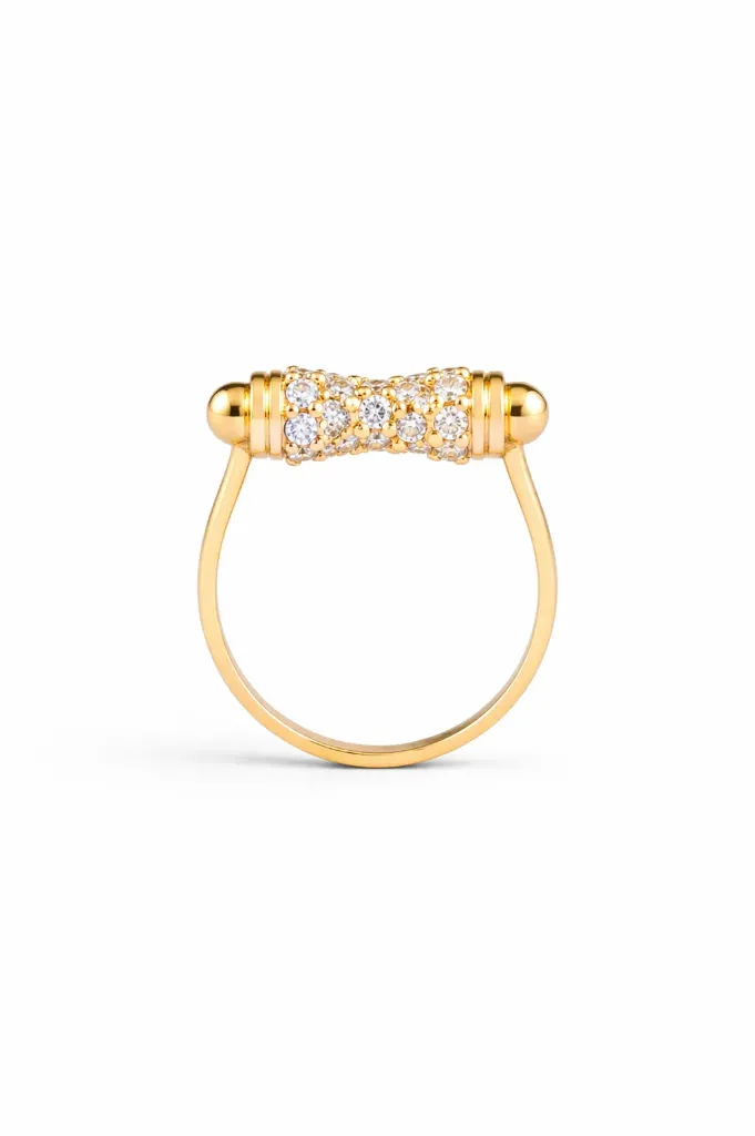 [LG052] LG052 White Topaz Ladies' Ring