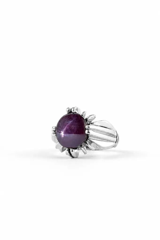 [MR010] MR010 Star Ruby Oval Men's Ring
